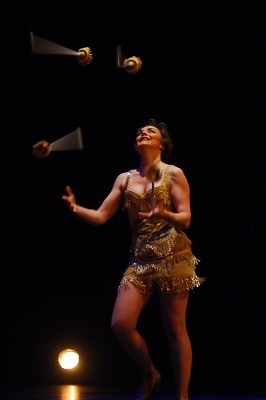 Françoise Rochais performing in the gala show, photo courtesy of Rainbow Making